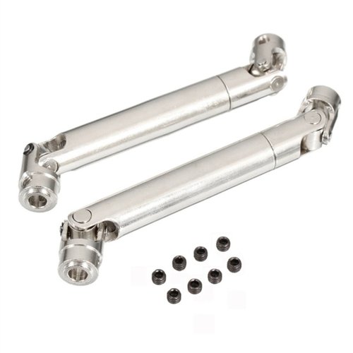 2Pack ShareGoo Universal Stainless Steel Centre Drive Shaft Dogbone 110mm-155mm Upgrade Compatible with Tamiya RC4WD D90 SCX10 SCX0016 Off-Road RC Crawlers Car