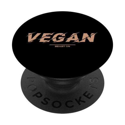 Vegan Beige Vegetarian Bodybuilder Gym Fitness Nutrition PopSockets Swappable PopGrip