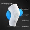 ESGTON Knee Pads EVA Padded Crashproof Leg Sleeve Compression Knee Braces (1 Pair) Youth & Adult - Basketball Football Volleyball-White