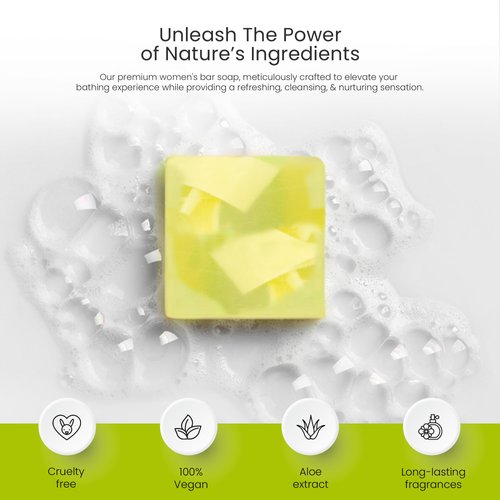 AVAMI Moisturizing Natural Body Wash Bar Soap for Bath or Shower - Refresh, Cleanse, Soothe and Protect Your Skin Naturally - Lemon Aloe (5OZ/141.75g)