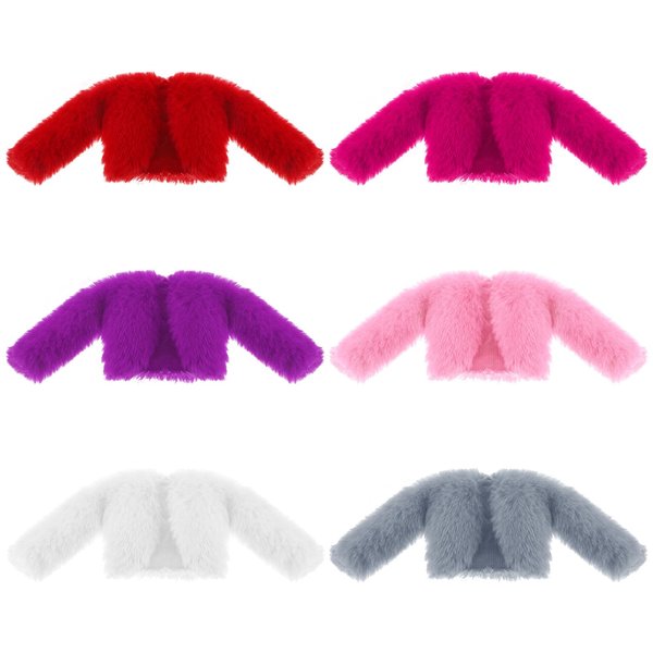 Bencailor 6 Pcs Doll Clothes for 11.8 Inch Doll, Doll Accessories Summer Tops Swimwear Robe Doll T Shirt Dress Winter Coat Jacke Doll Outfit Girl Birthday Gift(Classic Style)