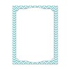 Barker Creek Designer Computer Paper, Turquoise Chevron, 8.5” x 11”, Decorative Printer Paper, Stationery, 50 Sheets per Pkg, Home, School and Office Supplies (740)