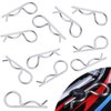 HobbyPark 200pcs Universal RC Car Body Clips Silver & Black R Pins for 1/10 Scale Traxxas Arrma Axial Losi & All 1/8 Redcat HPI HSP Exceed Truck Buggy Shell Replacement Parts
