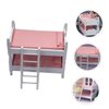 UPKOCH Doll Bunk Bed Mini House Furniture Miniature Furniture Mini Furniture Models Doll House Bunk Bed Toy Mini Bunk Bed Model Mini House Accessory Doll House Decoration Bed Miniatures