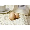 Wood Egg Shakers Set, Musical Percussion Instruments, Natural Finish (2 PCS)