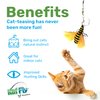 KatFly® Cat Toy Teaser Bees - 3 Pk Cat Wand Refill Teaser attachments