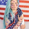 HOWAF 100+ Pcs 4th of July Temporary Tattoos – American Flag Red White and Blue Party Supplies Fourth of July Decorations Silver Glitter Tattoos, American USA Stars and Stripes Waterproof Body Art Stickers