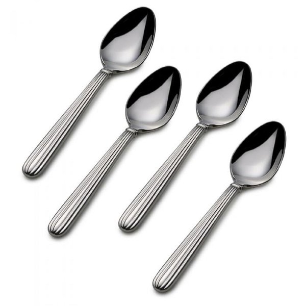 Mikasa Italian Countryside Stainless Steel Demitasse Spoons, Set of 4