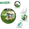 WishLotus Dog Squeaky Toys, Shoes-Shaped Dog Chew Toys Tear-Resistant Dog Plush Toys for Teeth Grinding & Relieve Boredom for Dog Gifts (Green)