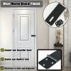 Alise Hasp Lock Door Hinge Lock Padlock,Black Clasp Latch Hinges Lock for Doors,6 Inch SUS 304 Stainless Steel Chest Latches MS700B-6C
