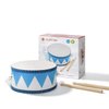 MUSICUBE Kids Drum Set 8-Inch Wooden Drum Toys with an Adjustable Strap and 2 Drumsticks Educational Baby Musical Toys Drum Sensory Musical Instrument Toys for Toddler Boys & Girls Gift Packing