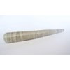 Gray and white acrylic and metal alligator hair clip