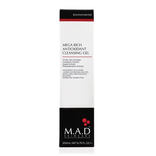 M.A.D Skincare Environmental Mega Rich Antioxidant Facial Cleansing Gel 6.75 oz.