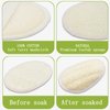 2 Pack Exfoliating Shower Loofah Sponge Pads, Body Scrubber for Men Women Removing Dead Skin, Made with Natural Luffa and Terry Cloth, 5.9x3.7IN Loofahs Mesh Pouf Body Glove for Bath Spa