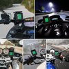 Vatkan Universal Solar Motorcycle TPMS Tire Pressure Monitoring System with 2 External Sensors LCD Display Motorbike Tyre Temperature Alarm