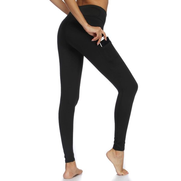Witkey Women Yoga Pant with Pockets Stretch Tummy Control High Waist Leggings