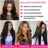 Oriole 4x4 Body Wave HD Transparent Lace Front Wigs Human Hair Glueless Wigs for Black Women Pre Plucked 150% Density Brazilian Virgin Lace Closure Wigs with Baby Hair Natural Color (16 Inch)