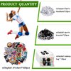Siifert 390 Pcs Volleyball Party Favors Volleyball Team Gifts for Girls Women Include 30 Goodie Makeup Bags 30 Bracelet 30 Hair Ties 300 Sticker for Volleyball Sports Lovers Birthday Party Decoration