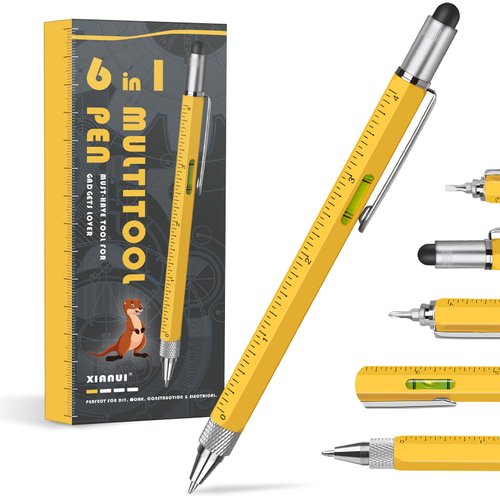 Valentines Day Gifts for Him, Multitool Pen Set 6 in 1 Cool Gadgets, Unique Mens Valentines Gifts for Boyfriend Husband, Personalized Anniversary Birthday Father's Day Gifts Ideas