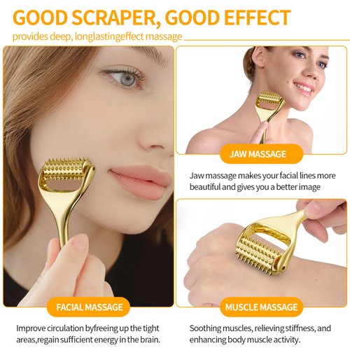 Running man Acupuncture Roller-Skin Care Face Massager, Face Acupressure Roller-Deep Tissue Massage Tool for Face, Massage Roller-Muscle Pain Relief and Musle Relaxation