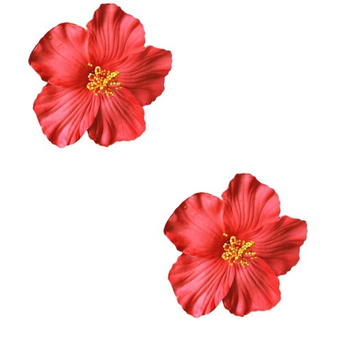 Xinjincang Red Hawaiian Flower Hair Clip for Women Girls Fashion Bohemian Flowers Hair Accessory for Dancer Bridal Wedding Beach Party Hair Clip Clips and Barrettes Hair Care Hair Accessories