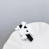 Halloween Skull Hair Clips Skeleton Hair Barrettes Clips Halloween Goth Hair Pin BHWH03 (White-Black)