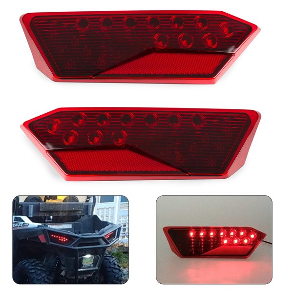 RANSOTO LED Tail Light Compatible with 2014-2020 Polaris RZR 900 RZR S 900 RZR 4 900 RZR 4 XP 1000 RZR XP 1000 RZR Turbo Rear Brake Light Rear Stop Lamp Replace 2412341 2412342