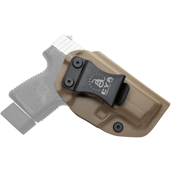 CYA Supply Co. Base IWB Concealed Carry Holster Veteran Owned Made in USA - Fits KAHR PM9/CM9 Flat Dark Earth