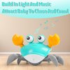 Crawling Crab Baby Toy Infant: Tummy Time Toys for Babies 3 6 9 12 18 24 36 Months, Walking Dancing Sensing Crab for Toddler 1 2 3 4 Year Old, 1st Music Birthday Gifts for Boys Girls