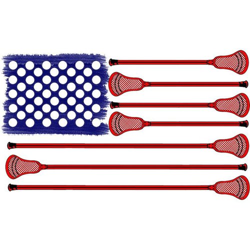 CafePress Lacrosse Americasgame 20X12 Wall Peel 20x12 Wall Decal, Vinyl Wall Peel, Reusable Wall Cling