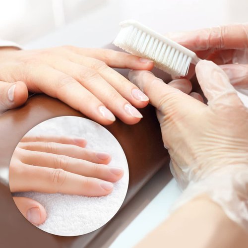 24 Pcs Handle Grip Nail Brush, NICEMOVIC Hand Fingernail Cleaner Brush Manicure Tools Scrub Cleaning Brushes Kit, Use for Toe and Nail Cleaning (Random Colors)