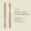 Plus Ultra Bamboo Toothbrush - BPA Free Soft Bristle Toothbrush for Adults - Dentist-Approved All-Natural Toothbrush with Brush Smile Repeat Etched on Handle