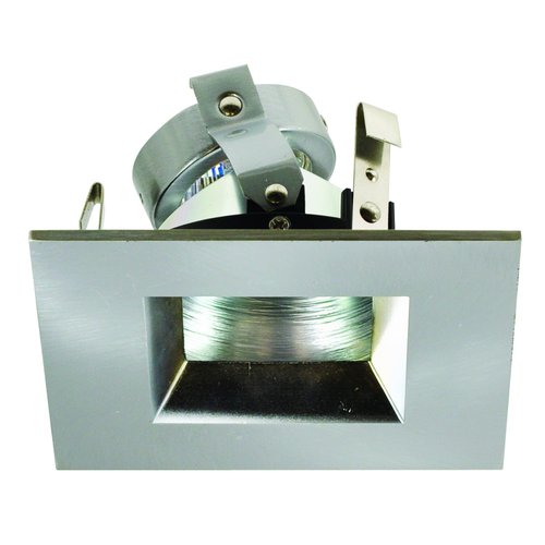 Nora Lighting NL-4857NN 4" Square Trim Regressed Adj. Natural Metal Reflector, Natural Metal Trim