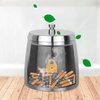 OILP Ashtrays,Outdoor Ashtray with Lid - Ashtray for Outside Patio, Stainless Steel Windproof Smokeless Ash Tray for Balcony, Ashtrays for Smokers Home Office Decoration (Small)