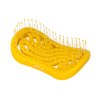 Tangols Double Curved Detangling Hair Brush-100% Bio-Friendly Detangler Hair Brush w/Ultra-Soft Anti Knot Nylon Bristles-Does not Pull on Hair for all Hair Types, Unisex Adults, Kids (Yellow)