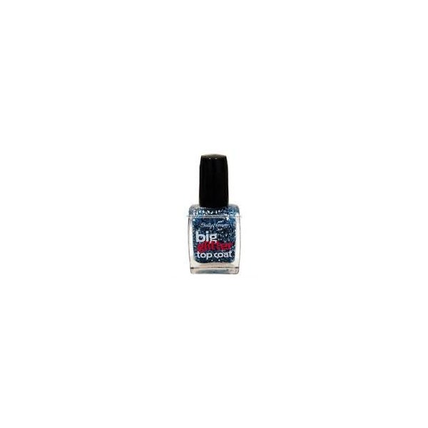 Sally Hansen Treatment Big Glitter Top Coat Nail Color, Meteor Light, 0.4 Fluid Ounce