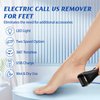 7d24hcare Electric Foot Callus Remover, 16 in 1 Rechargeable Pedicure Kit, Waterproof Scrubber Dead Skin Removal Tool with 3 Rollers & 2 Speeds for Feet Care, Battery Display - Black