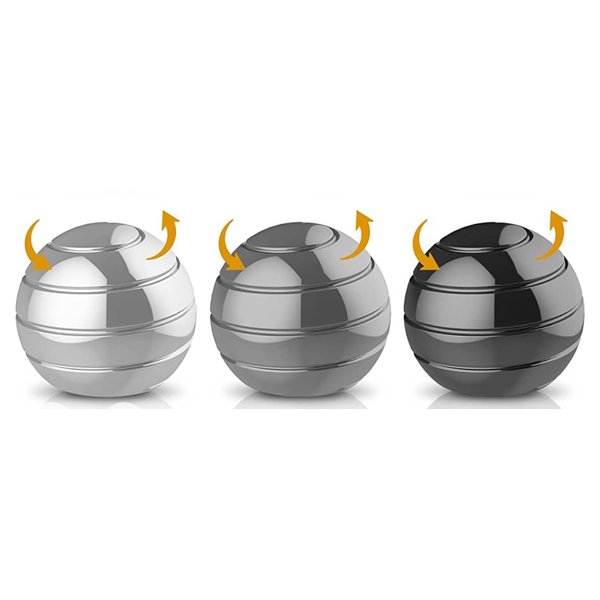 3PCS Desk Toy Kinetic Fidget Spinners – Premium Metal Fidget Spinners Office Toys – Stress Anxiety Relief Fidget Toys Adults Ideal Gift for Work, Classroom, Travel, Easter Basket