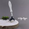 Haryali London Hand Assembled Ivory 3 Edge Stunning Shaving Razor