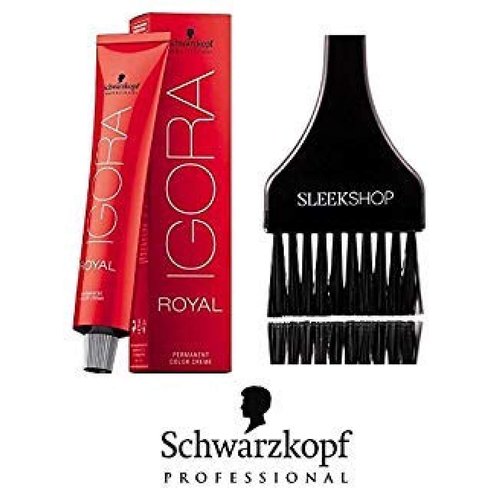 Schwarzkopf Professional Igora Royal Permanent Hair Color (with Sleek Tint Brush) (9.5-22 Pale Blue)