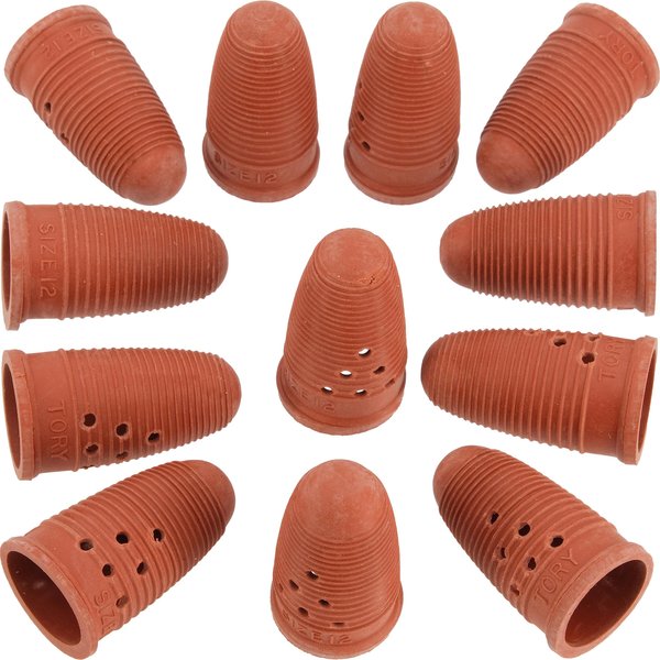 Fingertips Natural Rubber(mfg. USA) (1 Dozen-Size 12) c