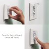 Wall Switch Guard, ILIVABLE Child Proof Light Switch Plate Covers Protects Your Lights from being Accidentally Turned On or Off by Children and Adults (Clear, 2 Pack)