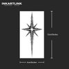 INKARTLINK Tattoo Tech, 2 Sheets Medium Semi Permanent Tattoo, Adult Art Design Temporary Tattoos, Lasts 1-2 Weeks, Waterproof, Realistic Look, No Adhesive, No Reflection (starry night 5)
