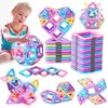 CORLOU Magnetic Building Blocks Set Toy for 3 Year Old Boys Girls Gift Kids Magnetic Tile Educational Toys for Toddlers Creativity Gifts Toys for 3 Year Old Girls Boys Christmas