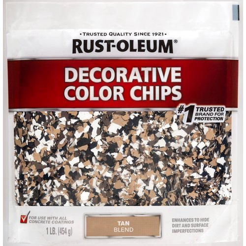 Rust-Oleum 312447 Decorative Color Chips, 1 Pound (Pack of 1), Tan Blend