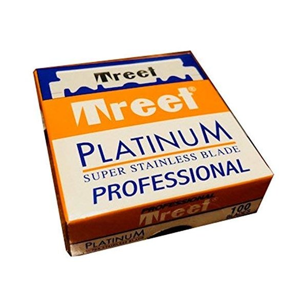 Treet Platinum Professional Single Edge Razor Blades, 100 blades