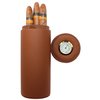 AMANCY Practical Travel 5 Cigar Humidor,Brown Leather Cedar Wood Lined Cigar jar, Portable Cigar Case with Humidifier