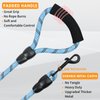 Double Dog Leash, 360° Swivel No Tangle Dual Dog Leash, Comfortable Shock Absorbing Reflective Climbing Rope for Two Dogs Walking and Training (Blue, S/8-45 ibs)