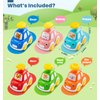 Jyusmile Press and Go Car Toddlers Toys for 1-2 Year Old Boy, 6 Pack Animal Baby Cars Toys for Age 0-2, Infant Push Go Vehicle Toys for 6-9-12-18 Months, First Birthday Gifts for 1-3 Boys Girls
