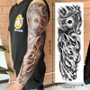 CUTELIILI Full arm temporary tattoo for Men,12sheets (L19“xW7”) Sleeve Tattoos temporary,Waterproof Terror Fake Tattoos That Look Real and Last long，Tiger Dragon Koi Evil Eyes